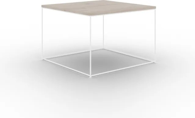 Măsuță de cafea RONI, ADRK Furniture (Culoare: Alb / Alb Lucios)