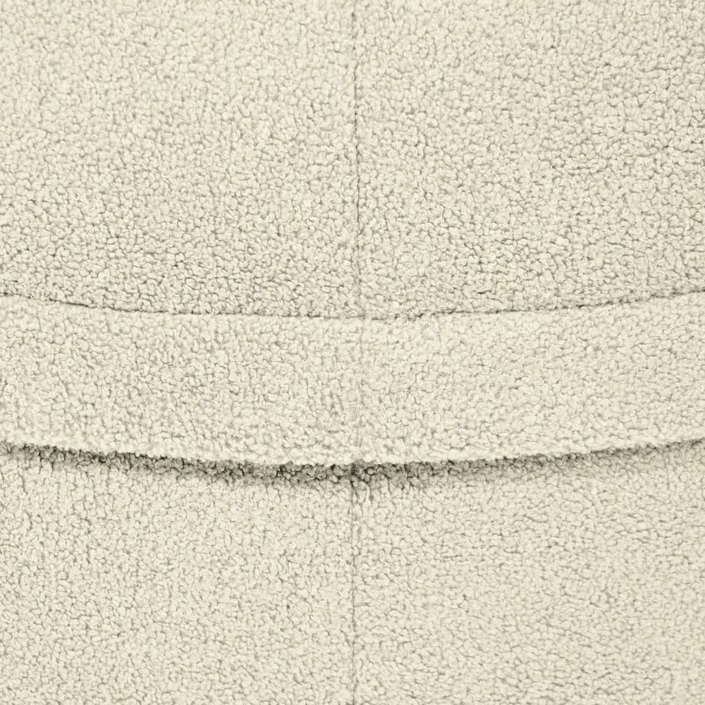 Fotoliu bean bag crem cu tapițerie din țesătură bouclé Roll 105 – SLOWDOWN