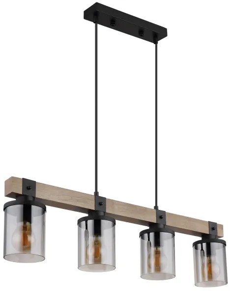 Lustră pe cablu LILA 4xE27/60W/230V Globo 15555-4H