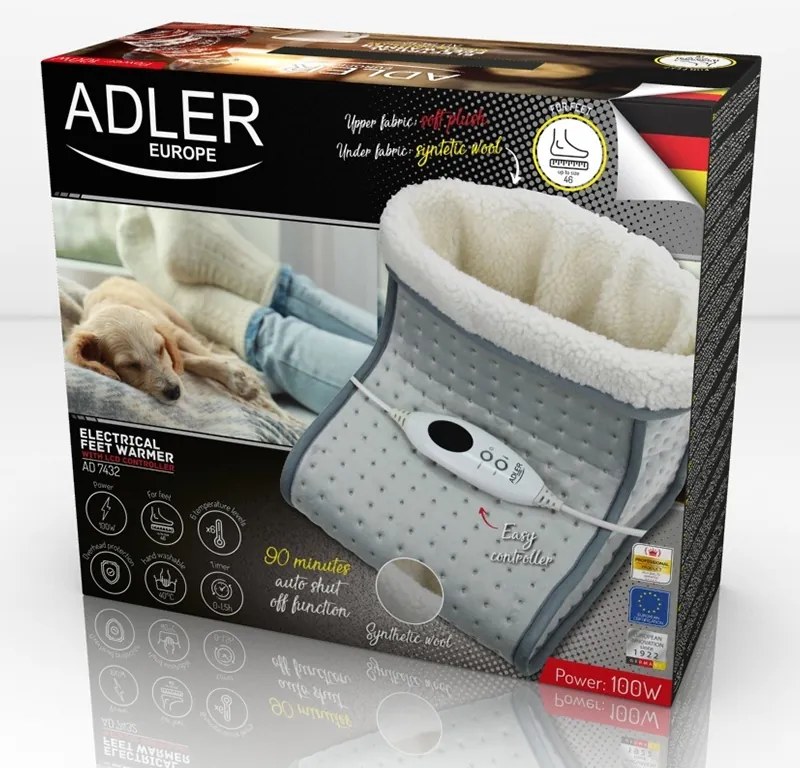 Incalzitor electric picioare 100w adler