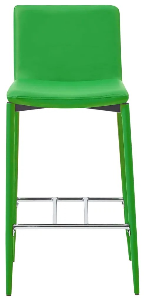 Set de mobilier de bar, 3 piese, verde, piele ecologica Verde, 3