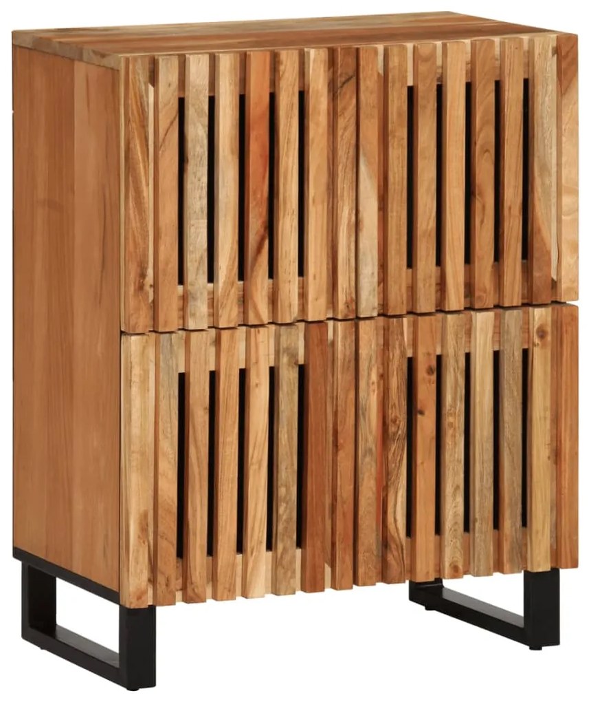 vidaXL Dulap, 60x34x75 cm, lemn masiv de acacia