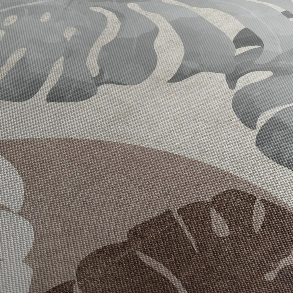 Tablou - Design cu frunze (90x60 cm)
