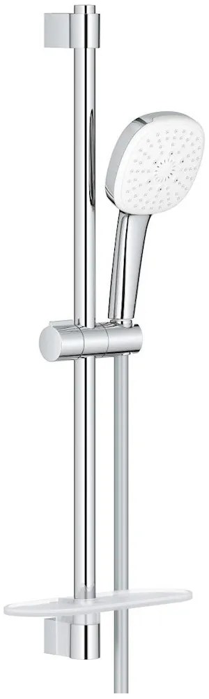 Grohe Tempesta Cube 110 Set dus cu bara 60 cm si savoniera 3 jeturi, crom