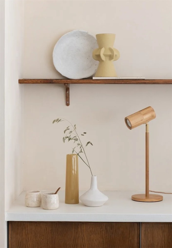 Lampa de masa Eco din Bambus Java GU10, natural