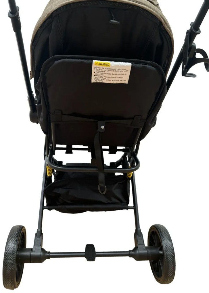 Carucior sport pentru copii cu maner reversibil si pliere compacta tip troller, 6-36 luni - CPC-52-crem