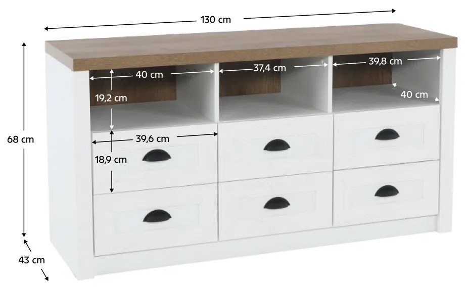 Comoda PROVANCE K6S, pin andersen