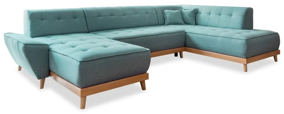 Colțar turcoaz extensibil (cu colț pe partea dreaptă/în formă de "U") Dazzling Daisy – Miuform