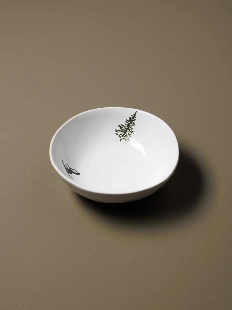 Set 3 farfurii adanci, din ceramica, Slalom