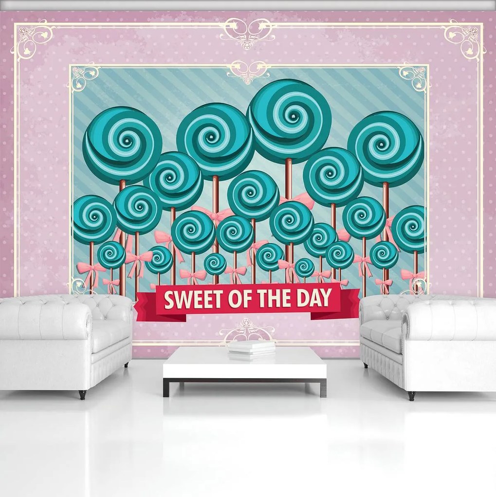Fototapet - Sweet Pin Up Lollies (152,5x104 cm)
