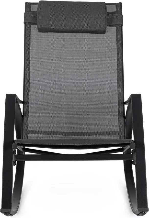 Fotoliu de grădină gri antracit din metal Ercolano – Bizzotto