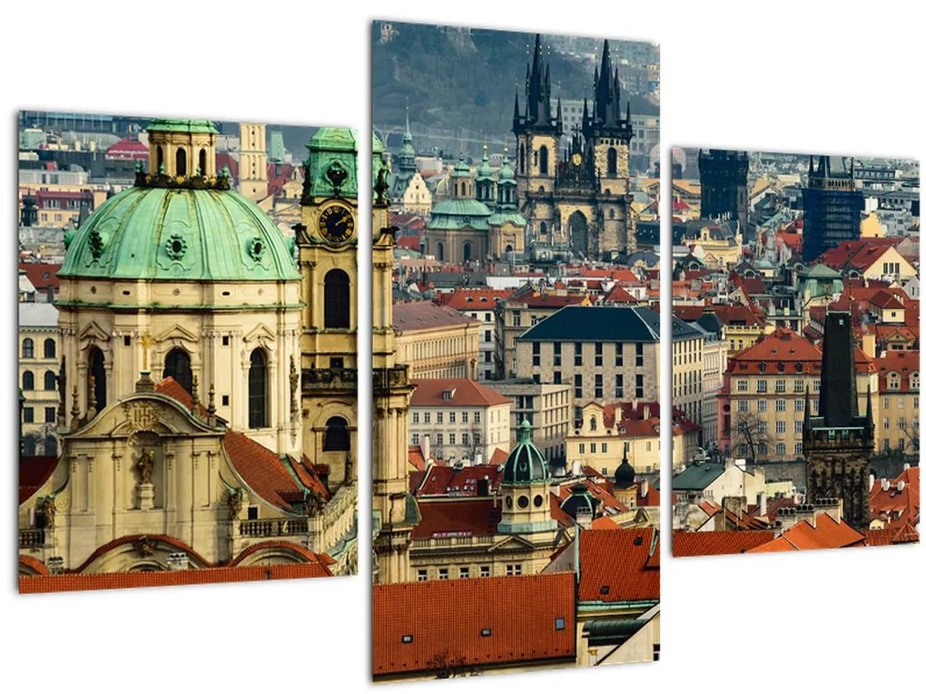 Tablou - Panorama din Praga (90x60 cm)