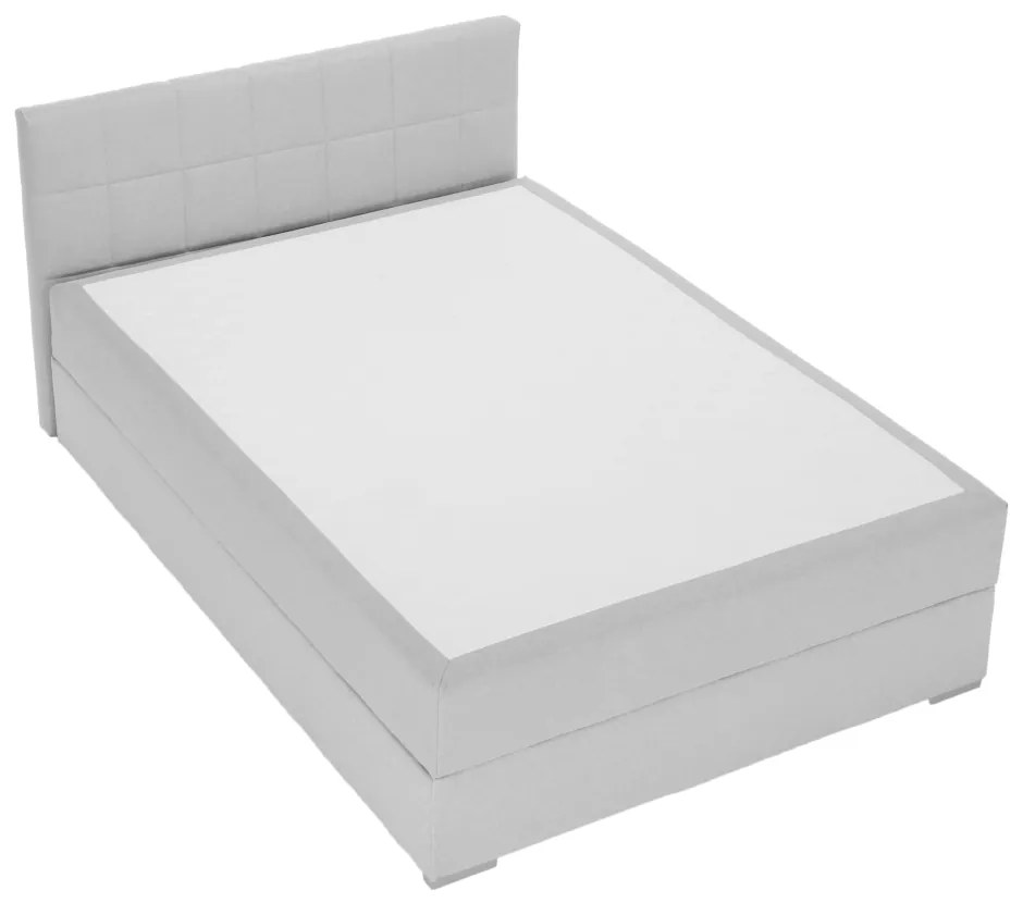 Pat tip BOXSPRING 120x200, gri deschis, FERATA KOMFORT