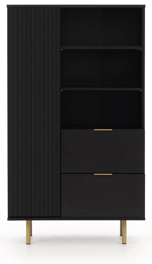 Dulap cu rafturi Nalani R1D2SZ (negru). 1071316