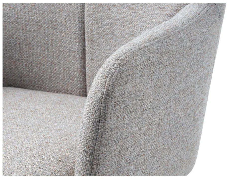 Fotoliu gri deschis pivotant de relaxare Manning – Unique Furniture