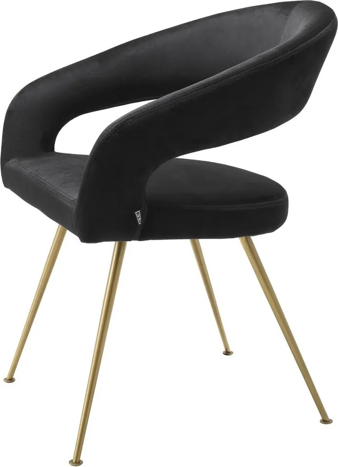 Scaun design elegant LUX Bravo, roche negru 116145 HZ