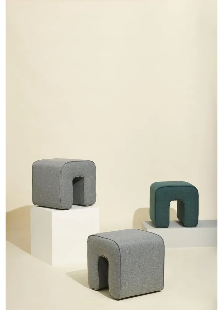 Taburet gri Sculpture – Hübsch