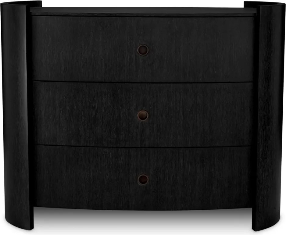 Comoda LUX Furnir Stejar Gri Carbune, Splendora