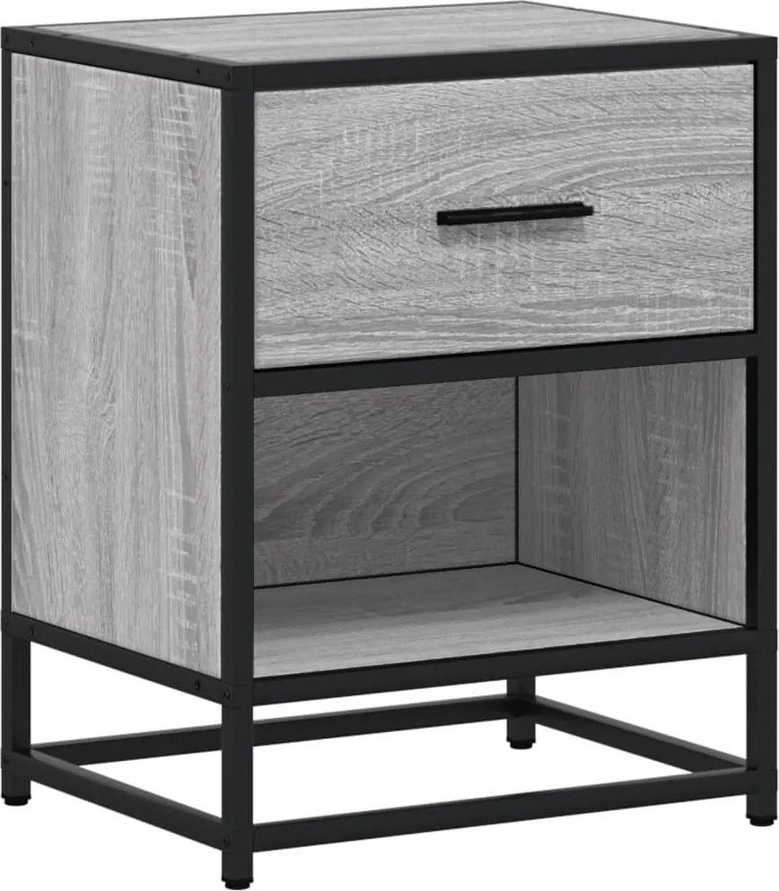 vidaXL Noptieră, gri sonoma, 40x31x50 cm, lemn prelucrat