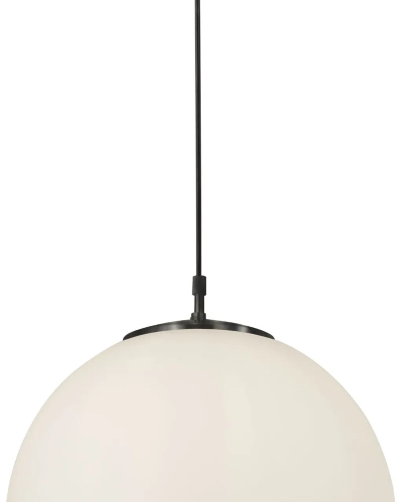 Lustra / Pendul design modern 35cm Atom black / opal 6099 SRT