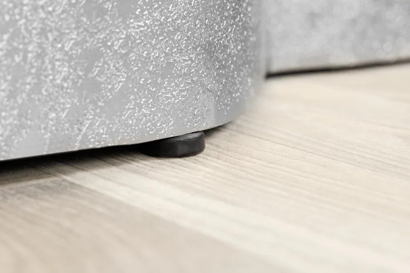 Masuta design unicat Organic Orient 70cm argintiu