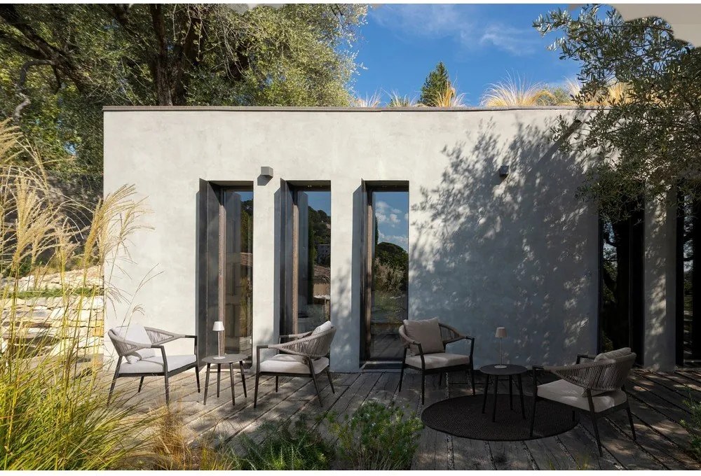 Set mobilier de grădină kaki/taupe din aluminiu pentru 2 persoane Millor – Bizzotto