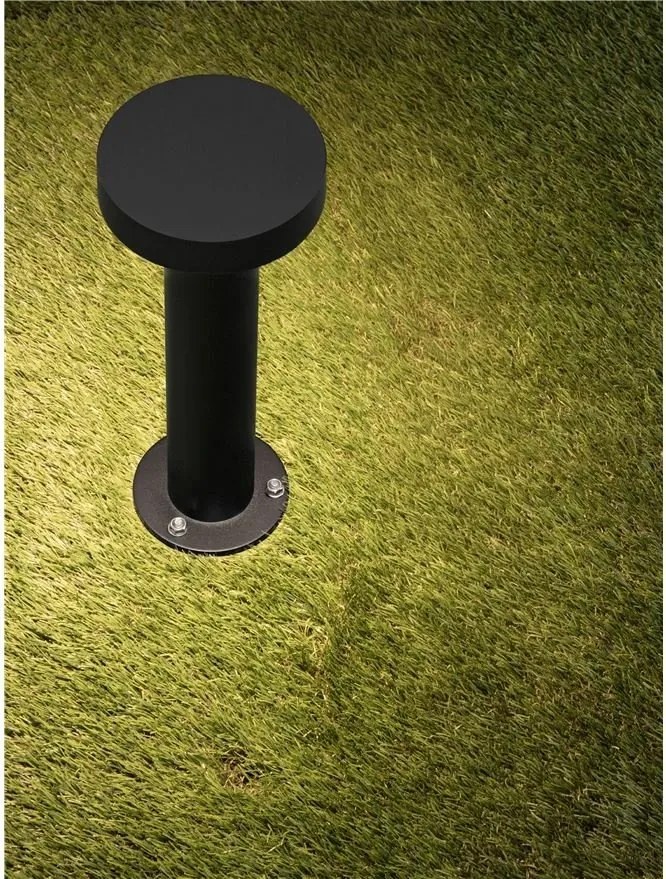 Stalp exterior IP65 LED 3000K GONG negru H-30cm