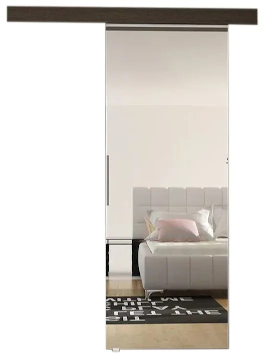 Expedo Ușă glisantă DOLANO II cu oglindă, 86,5x205, ciocolată