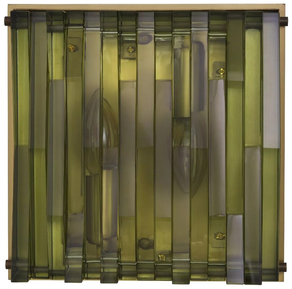 Aplica de perete cu aspect arhitectural Nuvola S alama antic/ verde
