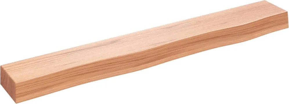 vidaXL Poliță perete maro deschis 80x10x6 cm lemn masiv stejar tratat