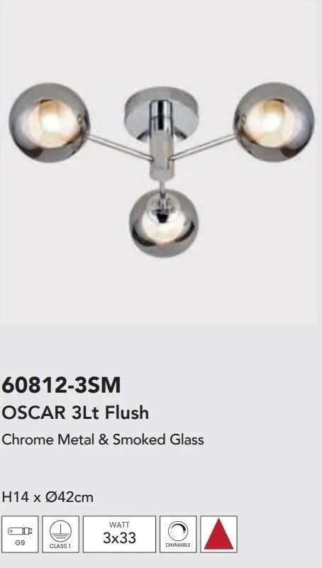 Lustra aplicata cu 3 brate Oscar