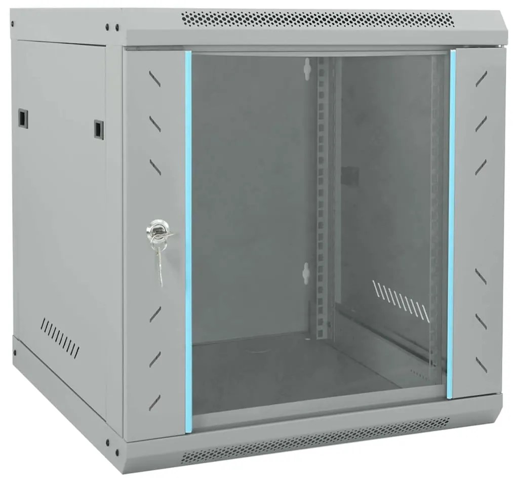 vidaXL Dulap de rețea cu depozitare Gri 53 x 60 x 60 cm Oțel