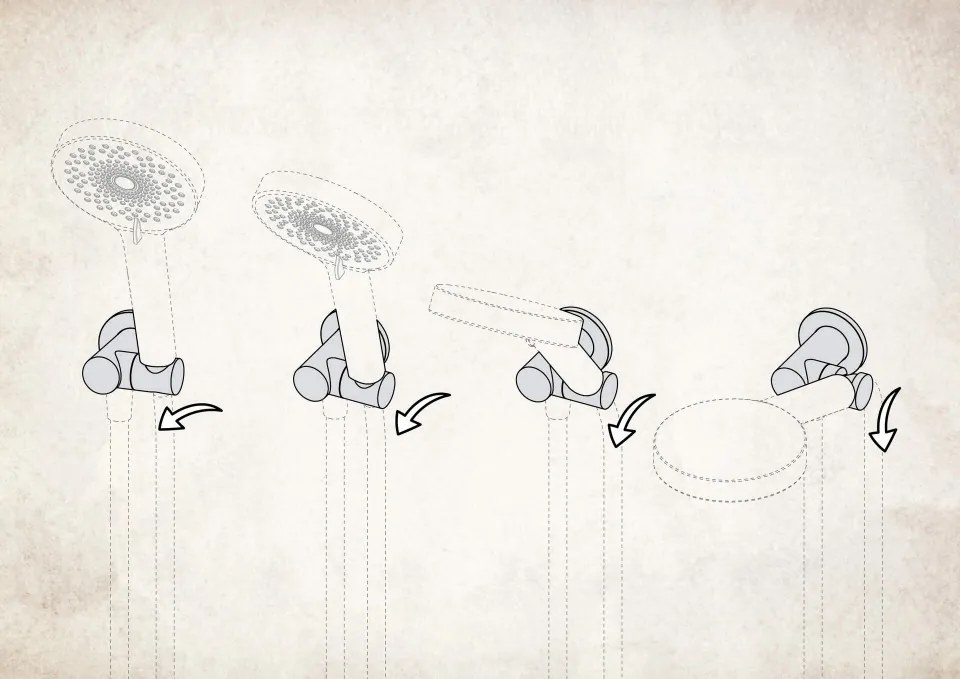 Conexiune pătrată unghiulară cu un suport pentru receptor finisaj negru NAC_N58K