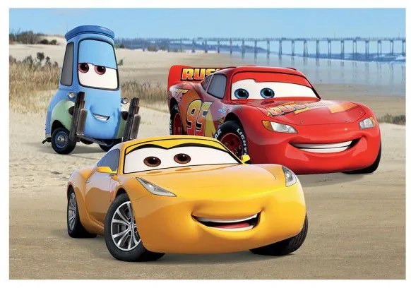Puzzle Cars pe plajă 24 piese 26x18 cm în cutie 27x19x3,5cm