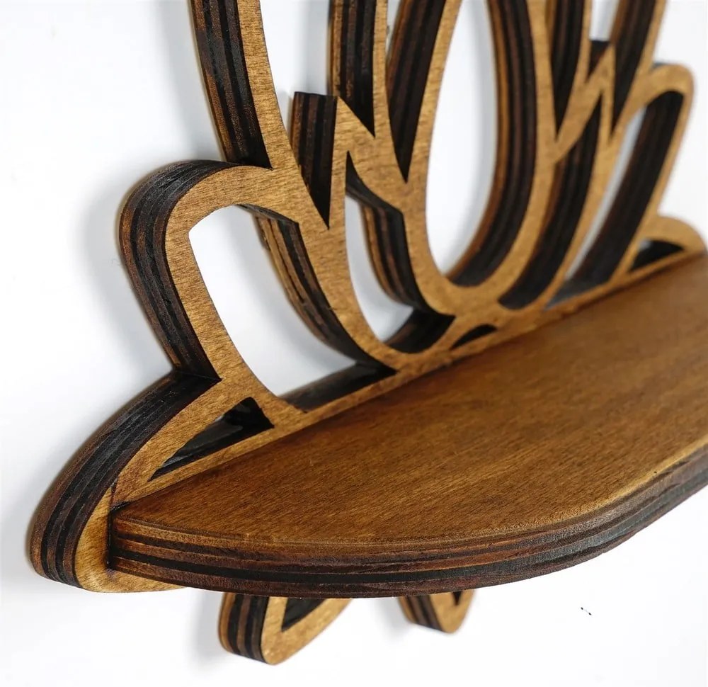 Raft în culoare naturală 33 cm Lotus – Kalune Design