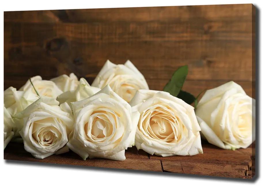 Tablouri tipărite pe pânză Trandafiri albi