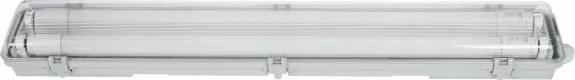 Corp LED tehnic tubular T8, 2x soclu G13, 10W, 230V, 6000K, 60 cm, IP65, alb