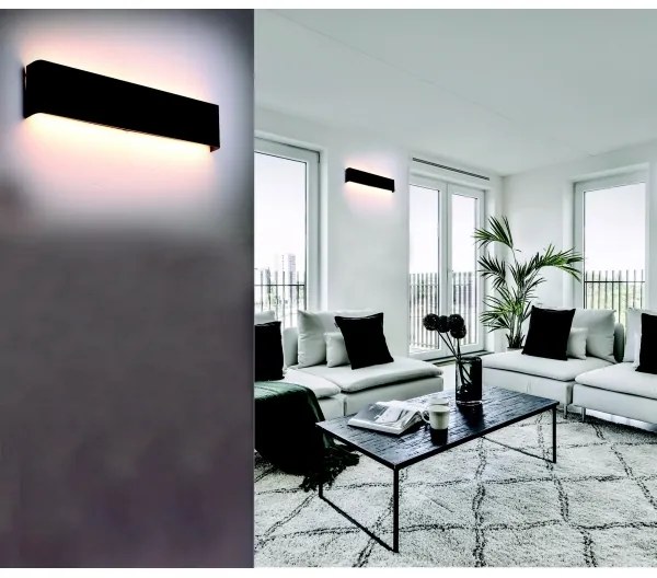 Aplică GALASSO LED/30W/230V 83 cm negru Azzardo AZ5342