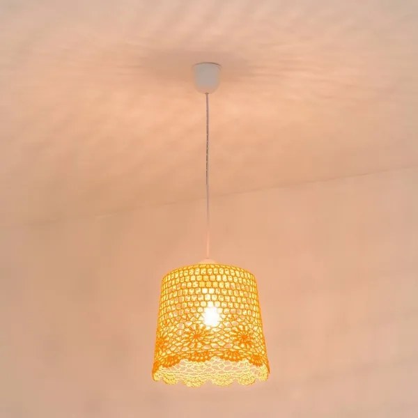 Lustră copii pe cablu NONNA 1xE27/60W/230V roz
