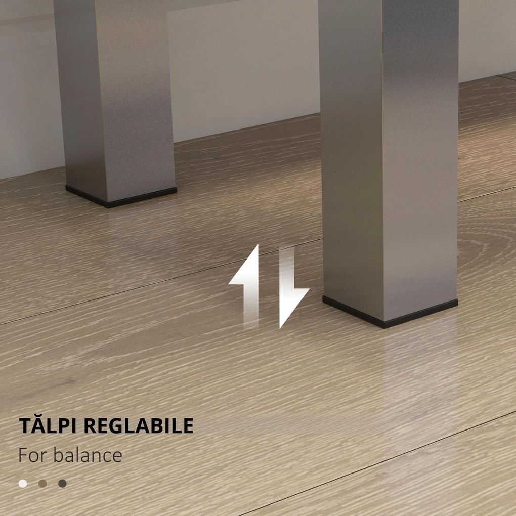 HOMCOM Dulap pentru Pantofi, Dulap pentru Pantofi cu Rafturi Reglabile și Închidere Moale, 76x33.5x95 cm, Alb Lucios | Aosom Romania