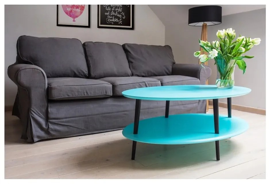 Măsuță rotundă de cafea Ragaba OVO, alb