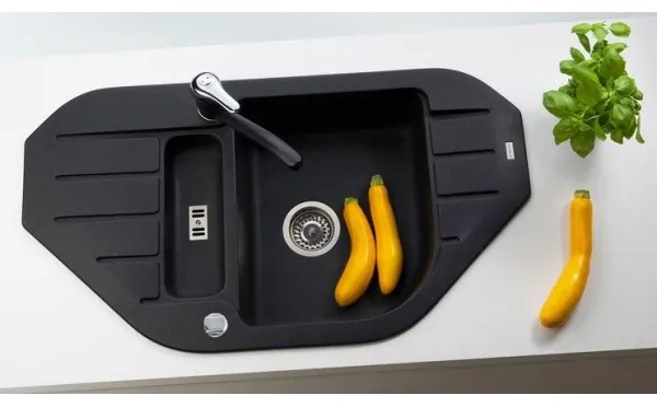 Chiuvetă de bucătărie ALVEUS 1090940 NIAGARA 90x50 cm negru