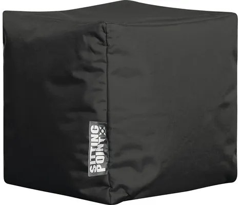 Taburet puf Sitting Point formă cub Scuba negru 40x40x40 cm