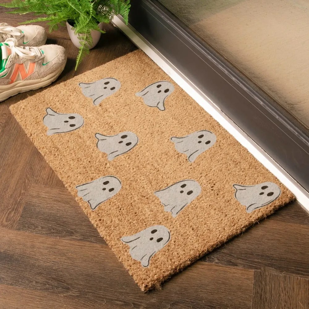 Covoraș de intrare din fibre de nucă de cocos 40x60 cm Ghost – Artsy Doormats