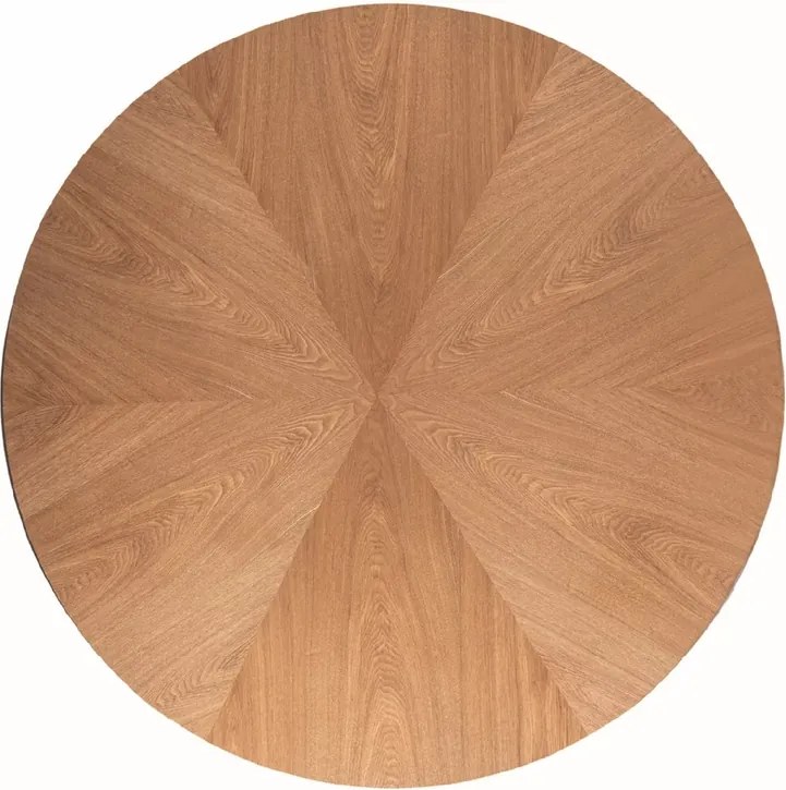 Masa rotunda de dining ANGEL 120x120 cm, decor stejar