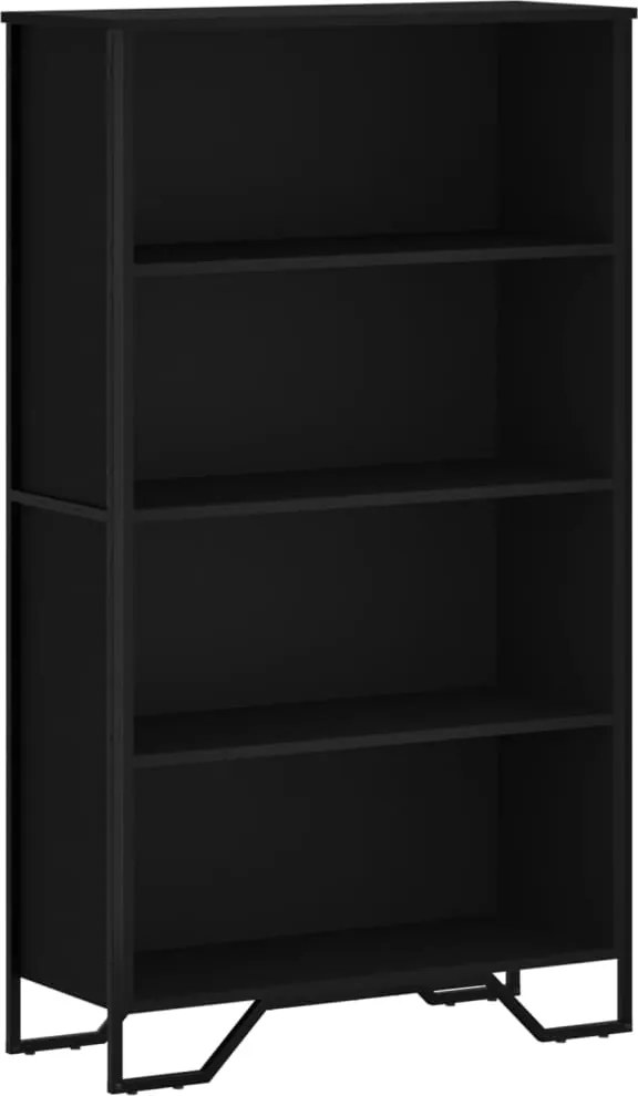 vidaXL Bibliotecă, negru, 80x31x137,5 cm, lemn prelucrat