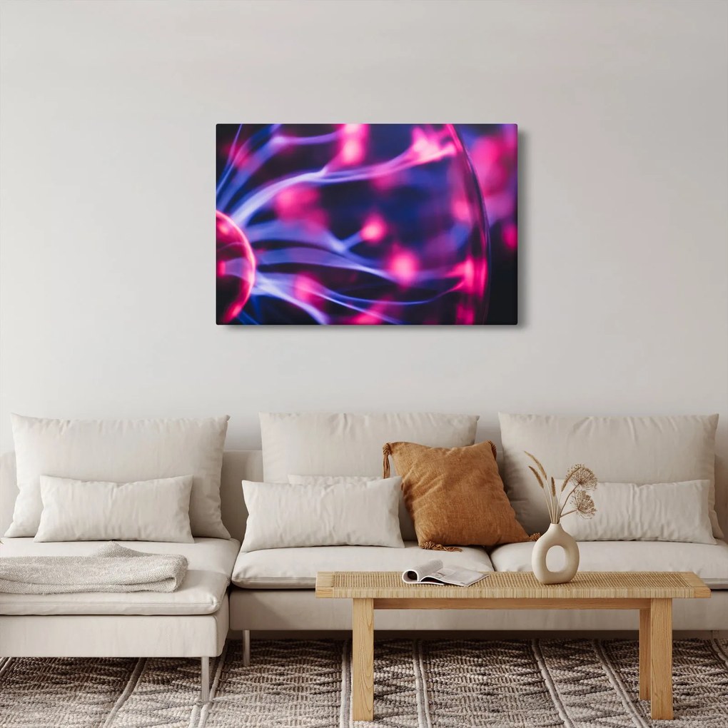 Tablou abstract mov (90x60 cm)
