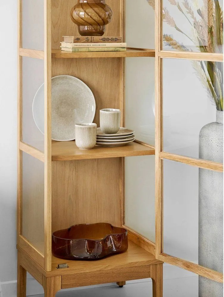 Farfurii grej 4 buc. din gresie ø 21 cm Viola – House Nordic