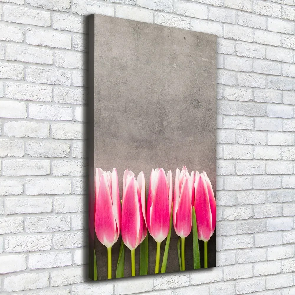 Tablou pe pânză canvas Lalele roz