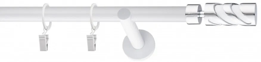Galerie SIMPLA PRINDERE PERETE PICIOR UNIVERSAL 25 mm FLAMENGO ALB (Alege marime: 120 cm)